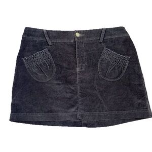 Corduroy Mini Skirt Casual Spring Outfit Size 8 Boho